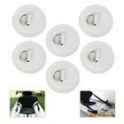 6 шт., 7 см, D-образное кольцо из нержавеющей стали и ПВХ, патч-накладка, основание, пристегивающаяся на доску для Sup-серфинга, надувной лодки, Каяка, лодки, плота для соединения веревки сиденья