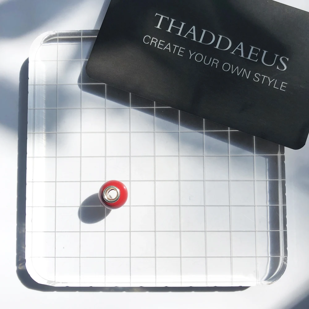 Бисер красный серебряные бусины подходит браслет ожерелье из Европы Европейский