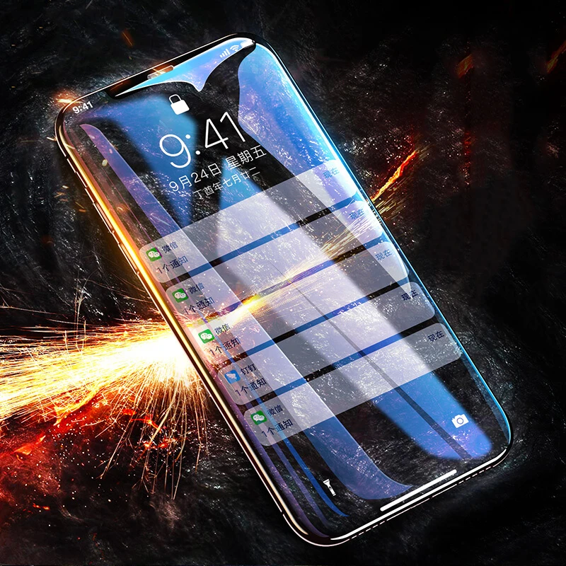 Новинка закаленное стекло HD для Iphone 11 Pro Max Защитная пленка экрана с защитой от