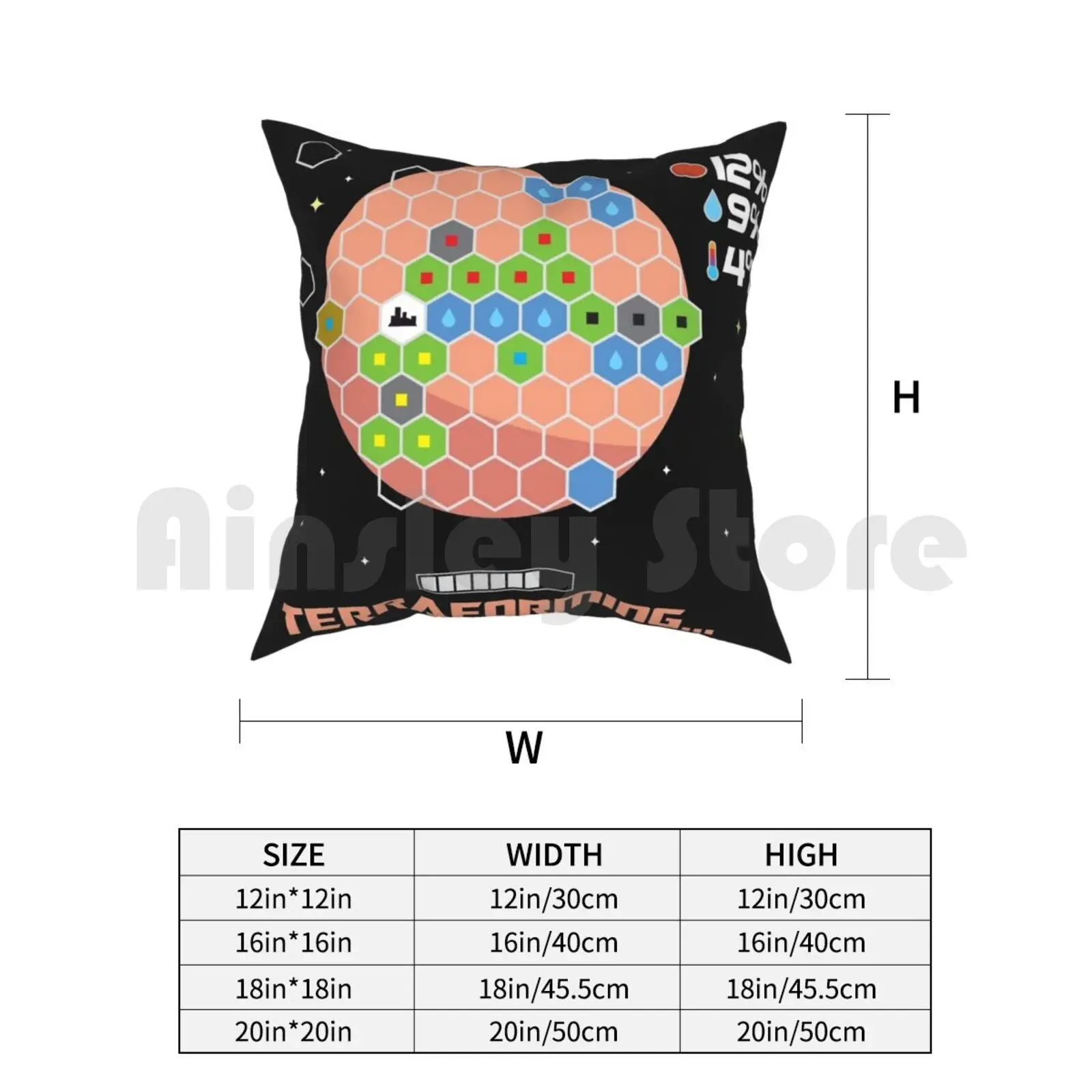 Загрузка Марса... Подушка для дома мягкая настольная накидка игр игра