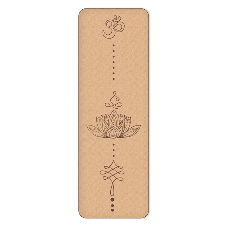 

183X61X0.4cm TPE Natural Cork Yoga Mat Non-Slip Slimming Exercise Fitness Gymnastics Body Pad Portable Picnic Blanket