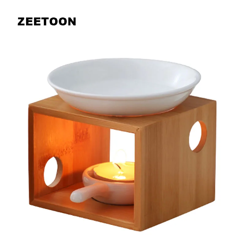 Короткие Натуральные Бамбуковые ароматические лампы аромалампы Свеча Эфирное