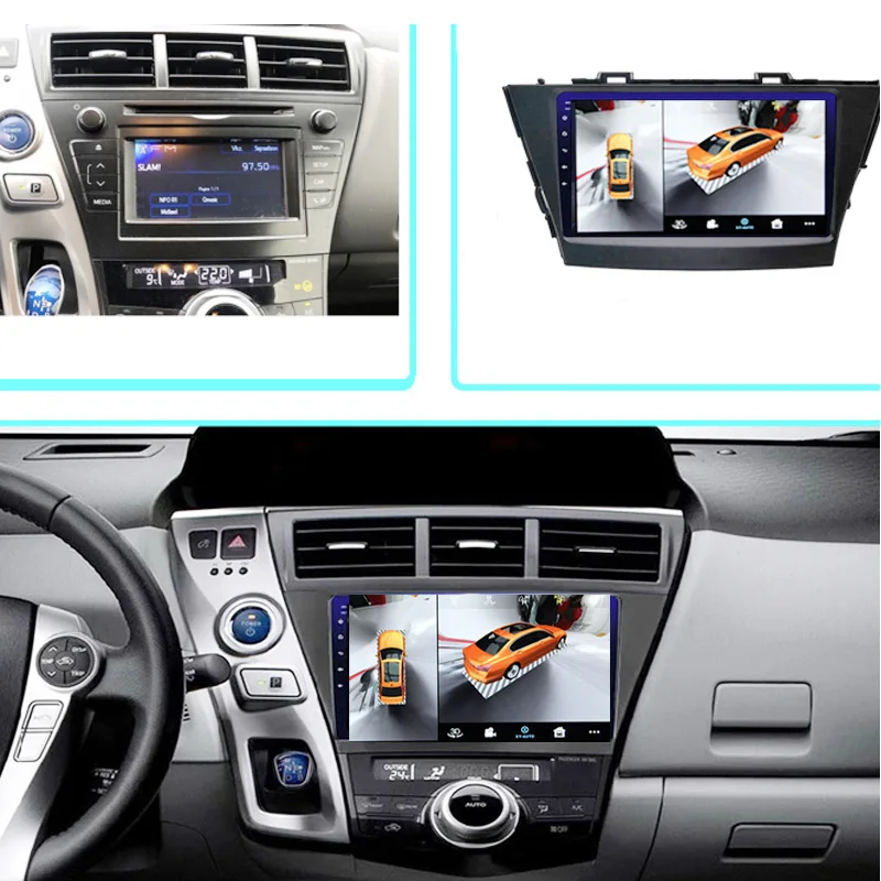 Car Audio Navigation Stereo Carplay DVR 360 Birdview Around 4G Android System For TOYOTA Prius V Mebius a Plus ZVW Car Audio Navigation Stereo Carplay DVR 360 Birdview Around 4G Android System For TOYOTA Prius V Mebius a Plus ZVW