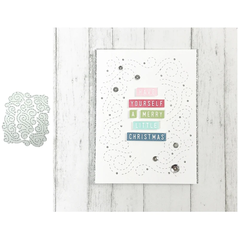 Плавающий облачный фон металлический Трафаретный вырубной штамп для