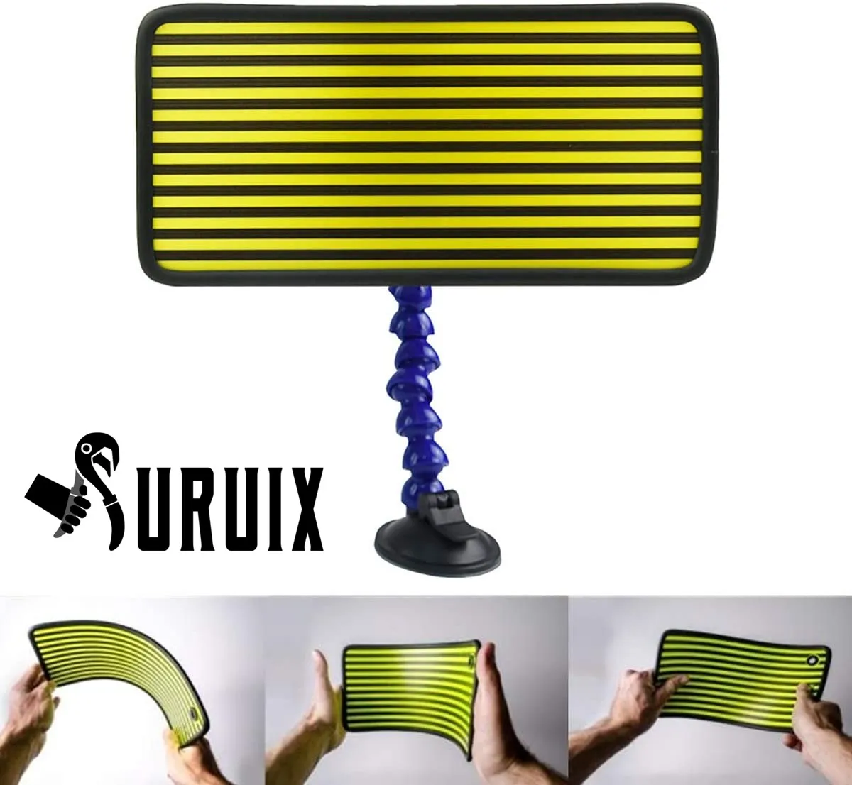 

Paintless Dent Repair Kit Reflector Line Board Adjustable Holder for Car Body dent Removal Yellow Stripe Testing Tool