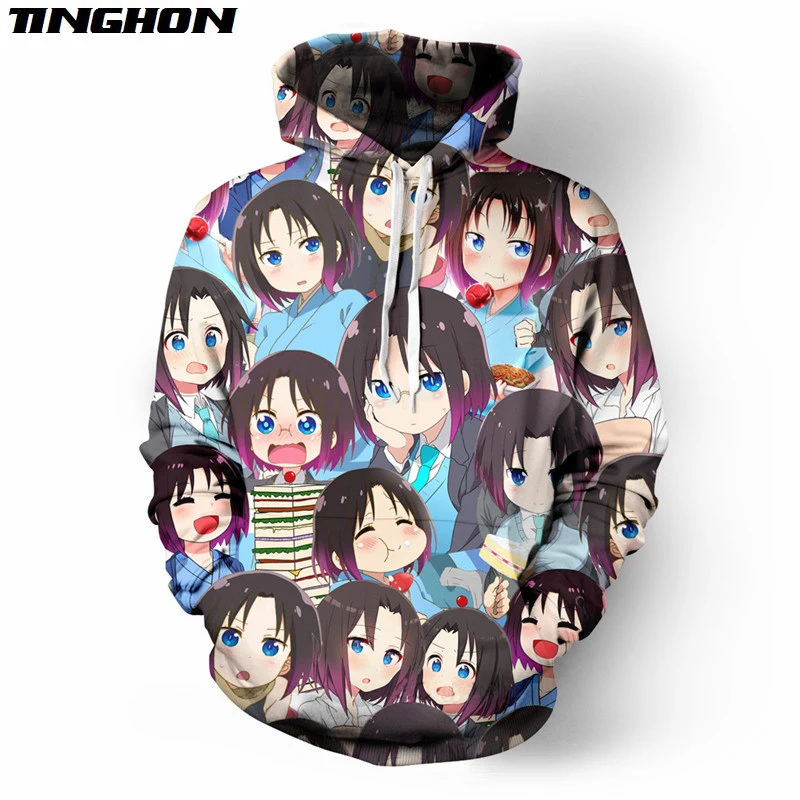 

Kawaii Maid Anime Hoodie Cool Dragon Girl Hoodies Funny Cosplay Sweatshirt Summer Winter Harajuku Pullovers Streetwear 02