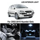 Комплект светодиодных ламп Canbus для освещения салона автомобиля Hyundai Getz, аксессуары для ламп на крышу багажника, 9 шт., без ошибок, для Hyundai Getz 2002-2010