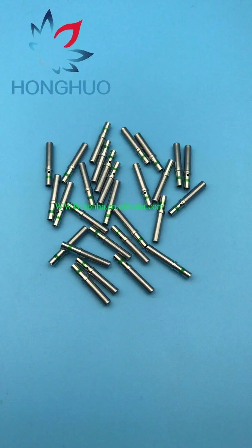 20/100 шт DT Pin 14-16AWG 0460-215-16141 0462-209-16141 сплошной обжимной терминал с зеленой идентификационной полосой из нержавеющей стали - Название цвета: 20 pcs female