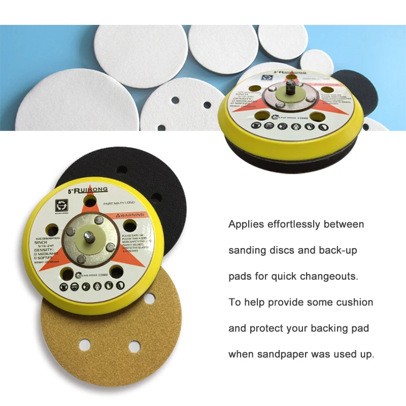 

Interface Pad Cushion Hook Loop Soft Pads Rotary Polishing Working Tool Parts