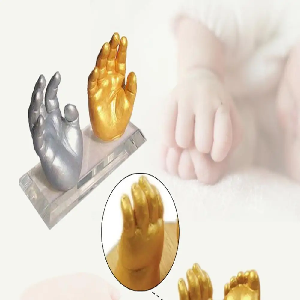 Diy Plaster Mold 3d Hand Foot Print For Baby Souvenir Casting Kit Couples Wedding Holding Home Decor | Мать и ребенок