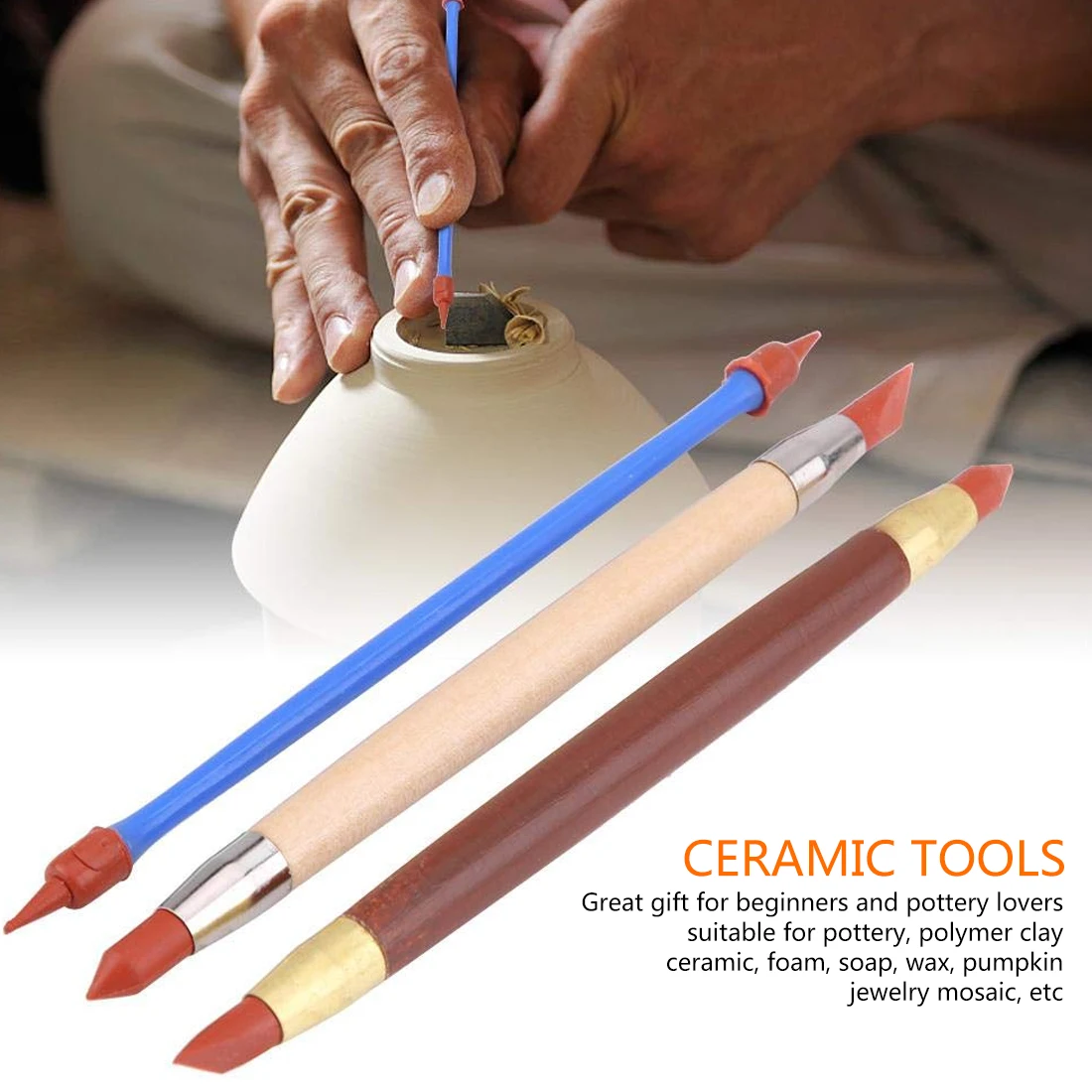 

DIY carving pottery tools, clay carving, light wax carving, ceramic tools, polymer molding machine, modeling carving tools