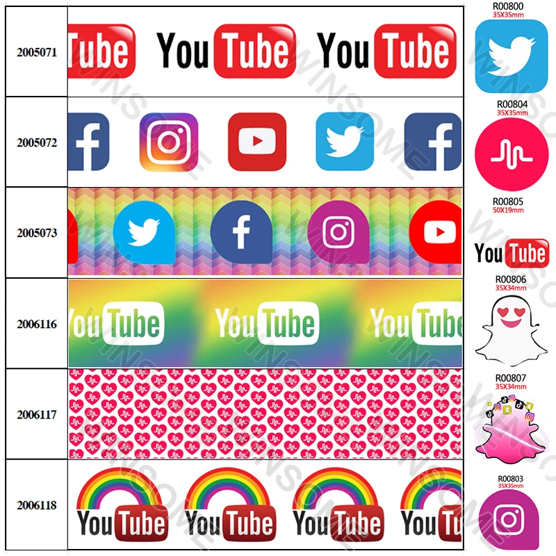 Печатная корсажная/атласная лента для бантов сделай сам 5 ярдов 25 мм/38 мм/50 мм/75 мм