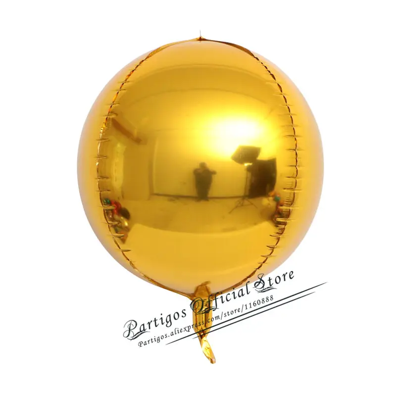 3 шт. розовое золото 4D фольгированные шары 18/22/32 дюйма  Partigos