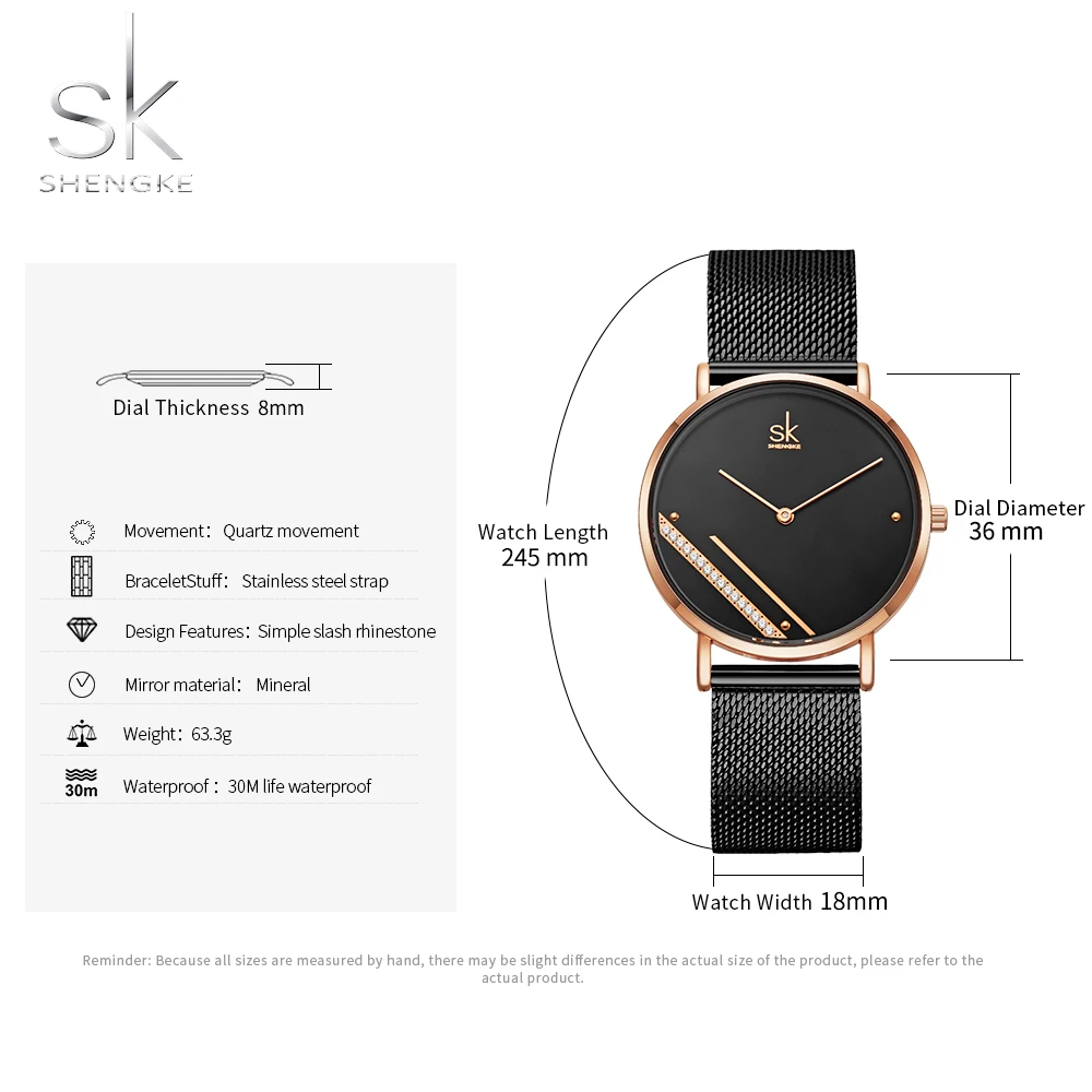 

Shengke Montre Femme New Luxury Ladies Watch Fashion Simple Watches Womes Crystal Dial Quartz Watch Women Clock Relogio Feminino