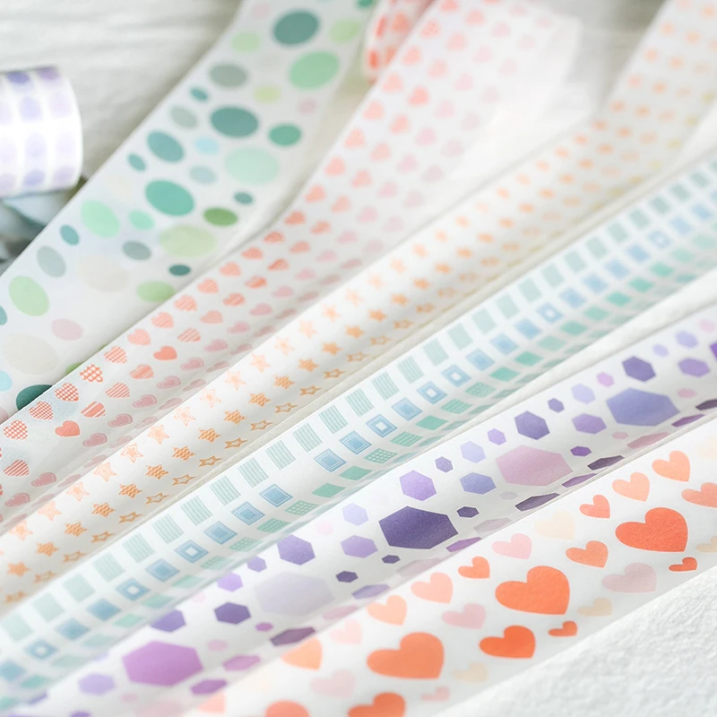 

Геометрический Рисунок вишня/точка/мост снег лента для декорации Washi DIY Наклейка для скрапбукинга этикетка Маскировочная лента школьные и о...
