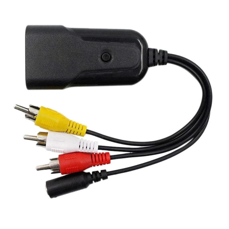 Преобразователь HDMI в RCA HD 1080P CVBS AV Аудио Видео адаптер кабель для DVD VCR PS4 камеры| |