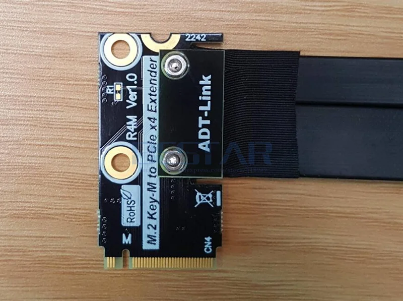 M.2 NVMe SSD Удлинительный шнур для 90 градусов поддерживает pci e 3 0x4 полная скорость