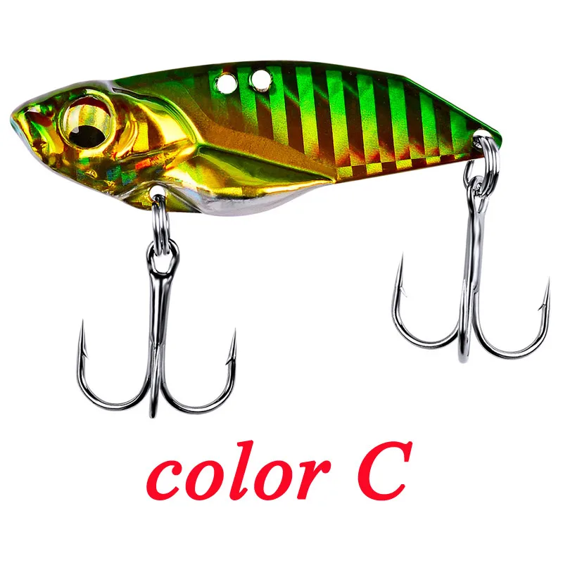 1pc 5g 7g 10g 15g Metal VIB Lure 3D Eyes Pencil Balancer Spoon Jig Painting Fishing Hard Bait Tackle Treble Hook | Спорт и