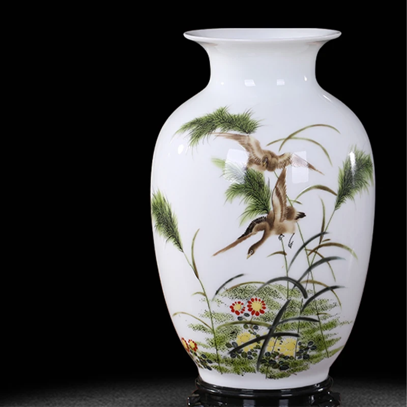 Фарфоровая Ваза 1 шт. простая Маленькая ваза для свежих цветов украшения дома