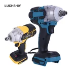 Ударный гайковерт, электрический шуруповерт, бесщеточный гайковерт, электроинструменты без аккумуляторов, аксессуары для мультиинструмента, аккумулятор 18 в
