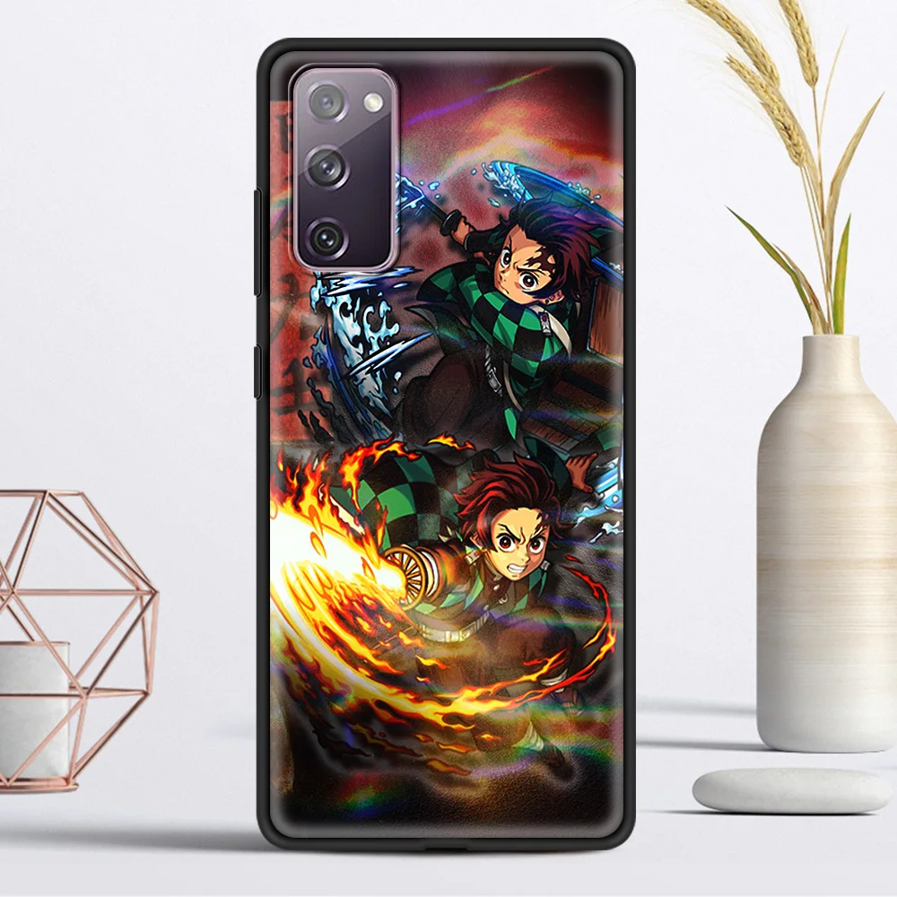 

Anime Demon Slayer phone Accessories Soft Cover for Samsung Galaxy S21 S20 Ultra S20 FE S10 Lite S10E S9 Plus Luxury Case