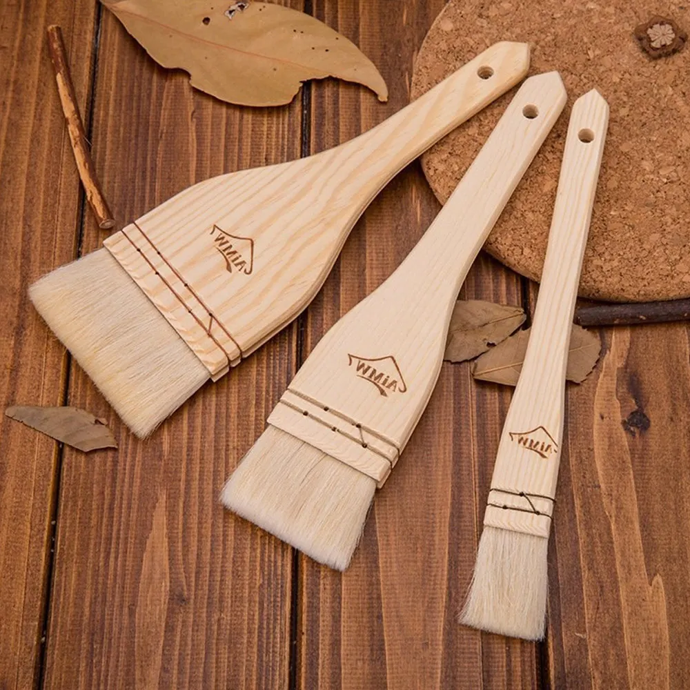 Pawaca высокое качество щетки барбекю наметка масло щётка с деревянной ручкой