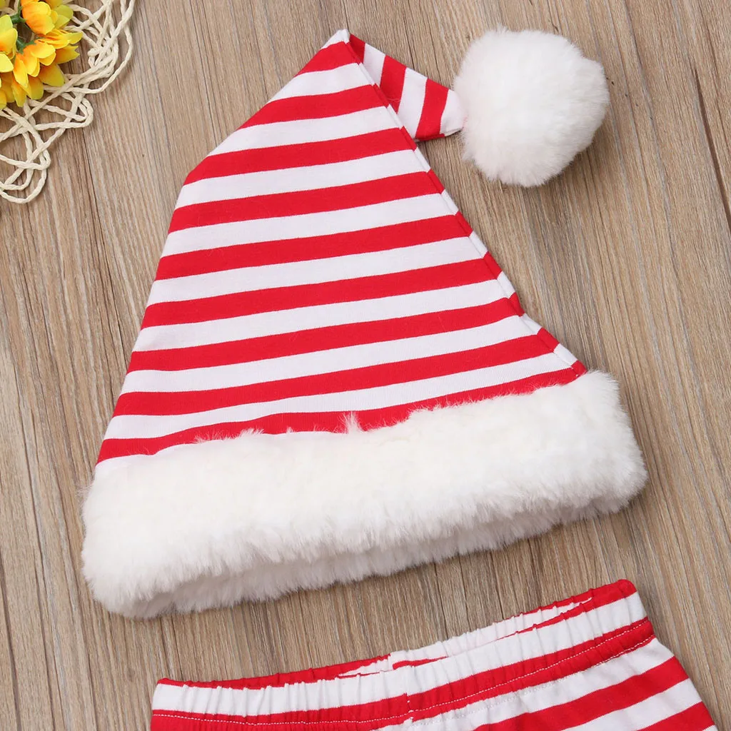 2 предмета штаны в полоску для новорожденных девочек и мальчиков + шапка