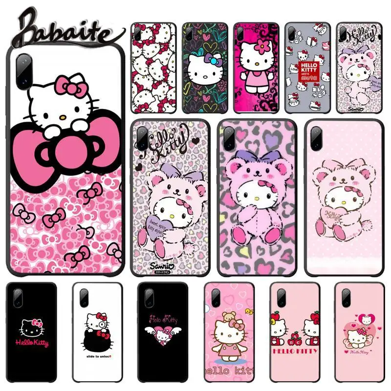 Babaite милые Чехлы Hello Kitty чехол для Samsung Galaxy S3 S4 S5 S6 S7 Edge S8 Plus S9 мобильный телефон