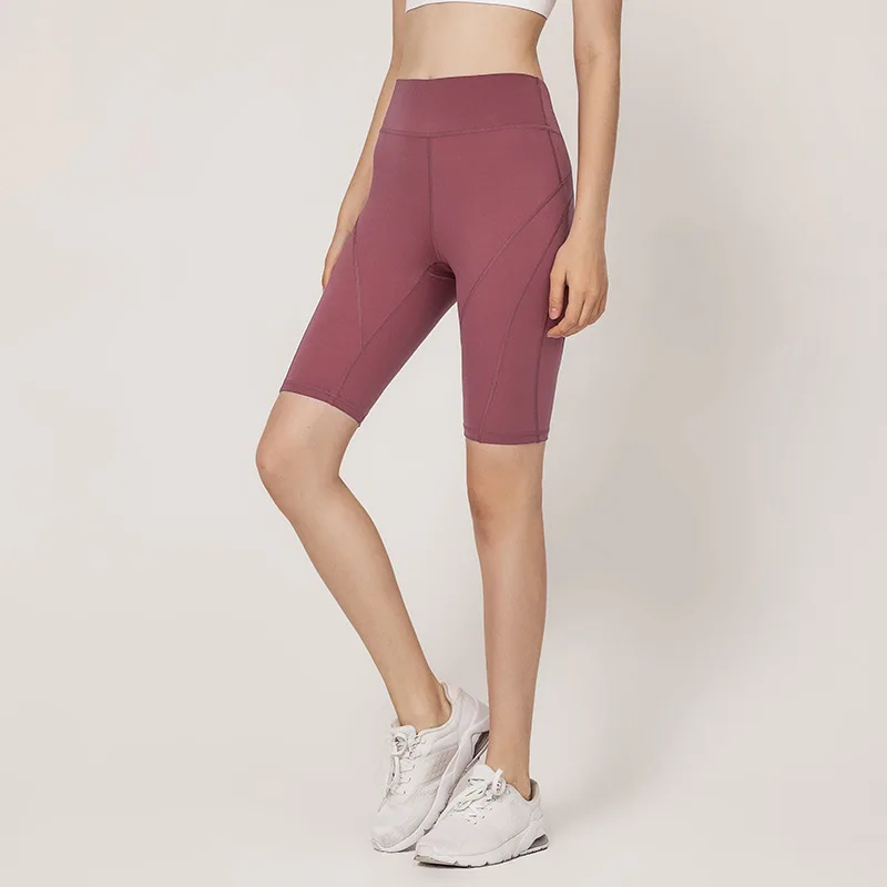 

New Women's Gym High Waisted Yoga Shorts Women's Tight Fast-drying Stretch Sports Shorts Running Leisure Fitness Shorts