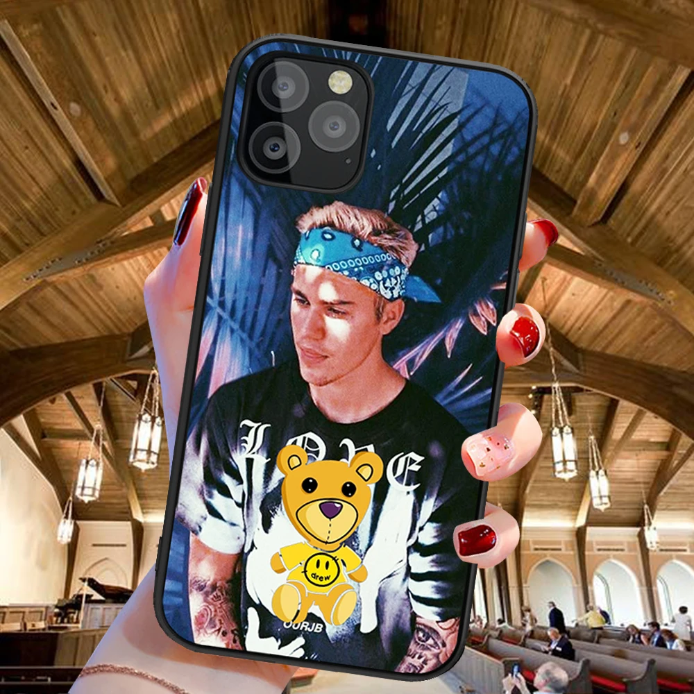 

for iPhone 5 5S SE 6 6S 7 8 Plus X XS Max XR 11 Pro Max One Plus 5T 6T 7T Pro Drew House Justin Bieber Phone Case silicone etui