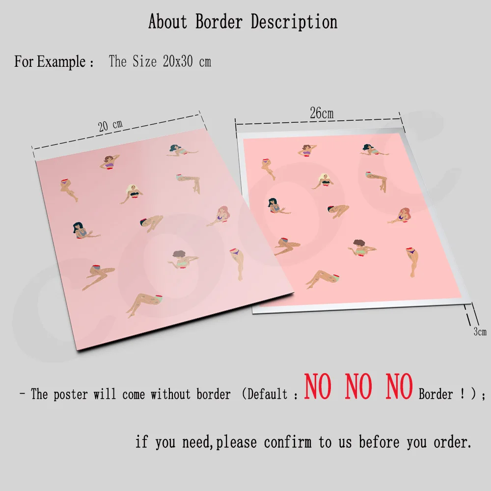 Абстрактная Картина на холсте с изображением Женщины бикини плавание картина в