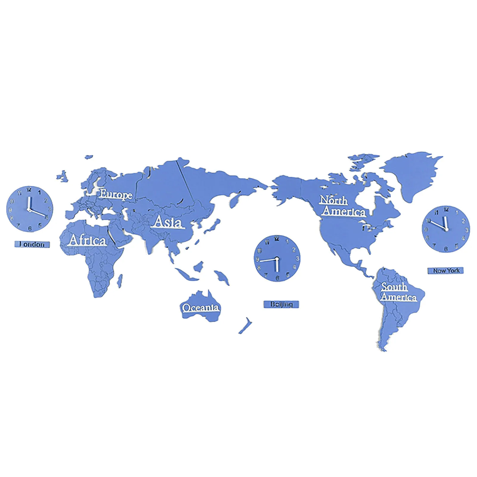 Настенные часы сделай сам 3D наклейки с изображением карты поверхности для