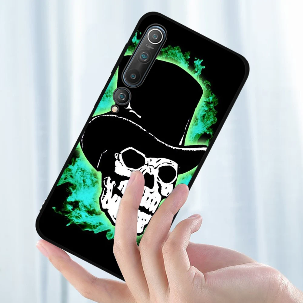 

Skeleton Skull Case For Xiaomi Redmi Note 10 9 8 7 9T 8T Pro MAX 9A K40 MI Note 11 10 9 T Pro SE F3 X3 Soft TPU Phone Back Funda