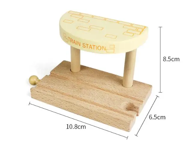 15 Styles Wooden Train Track Railway Bridge Accessories Variety Train With Compatible Kids Assembly Toys Tunnel Cross Bridge