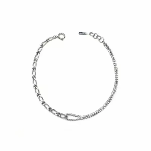 

Just in Necklace Simple Metal Wind 2019 New Short Chain Zircon European and American Fashion Trendsetter Clavicle Chain Choker