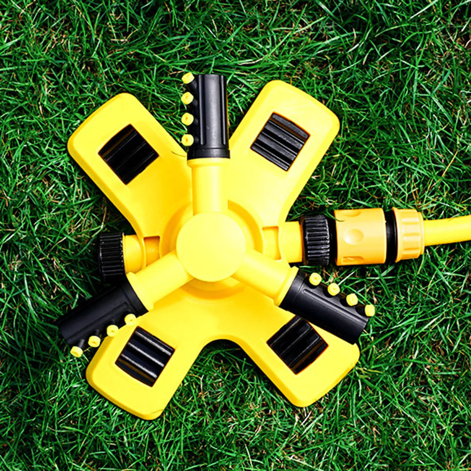 

Automatic Water Sprinkler ABS Lawn Yard 360 Degree Watering Sprinkler Head Adjustable Garden Supply Spray Nozzle