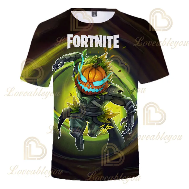 

T Shirt Game Figure Printed T Shirt Kids Teens Summer Battle Royale Short Sleeve Boys Girls Fortnite TShirt