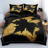 3d luxury bedding set brown white black 173x230cm queen king size duvet cover pillowcases modern comfortable bed collection