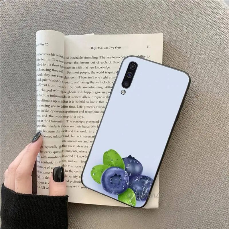 

Fruit design blueberry beautiful Phone Case For Samsung galaxy S note 7 8 9 10 20 fe edge A 6 10 20 30 50 51 70 lite plus Funda