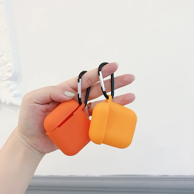 Беспроводной чехол для гарнитуры Bluetooth прозрачный Apple Airpods 2 мягкий силиконовый