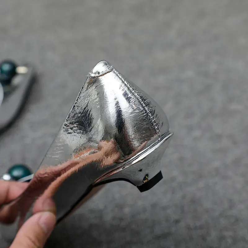 

2021 fashion new women's shoes shallow mouth low heel shoes women's Beaded pointed professional cat heel shoes women's