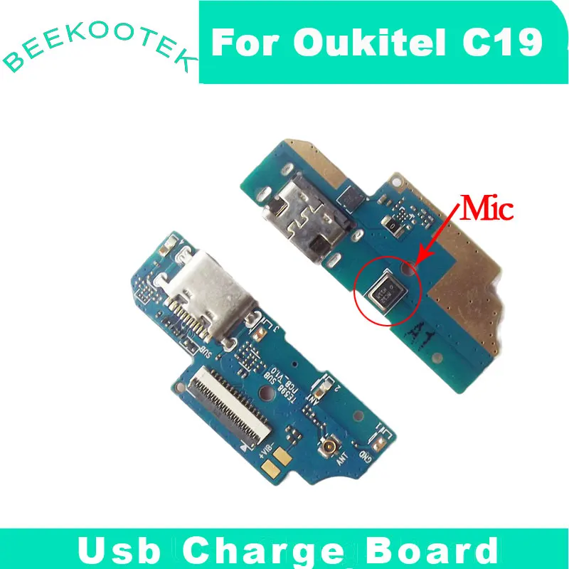 Новая Оригинальная USB-плата Oukitel C19 зарядная плата с микрофоном в сборе ремонтные