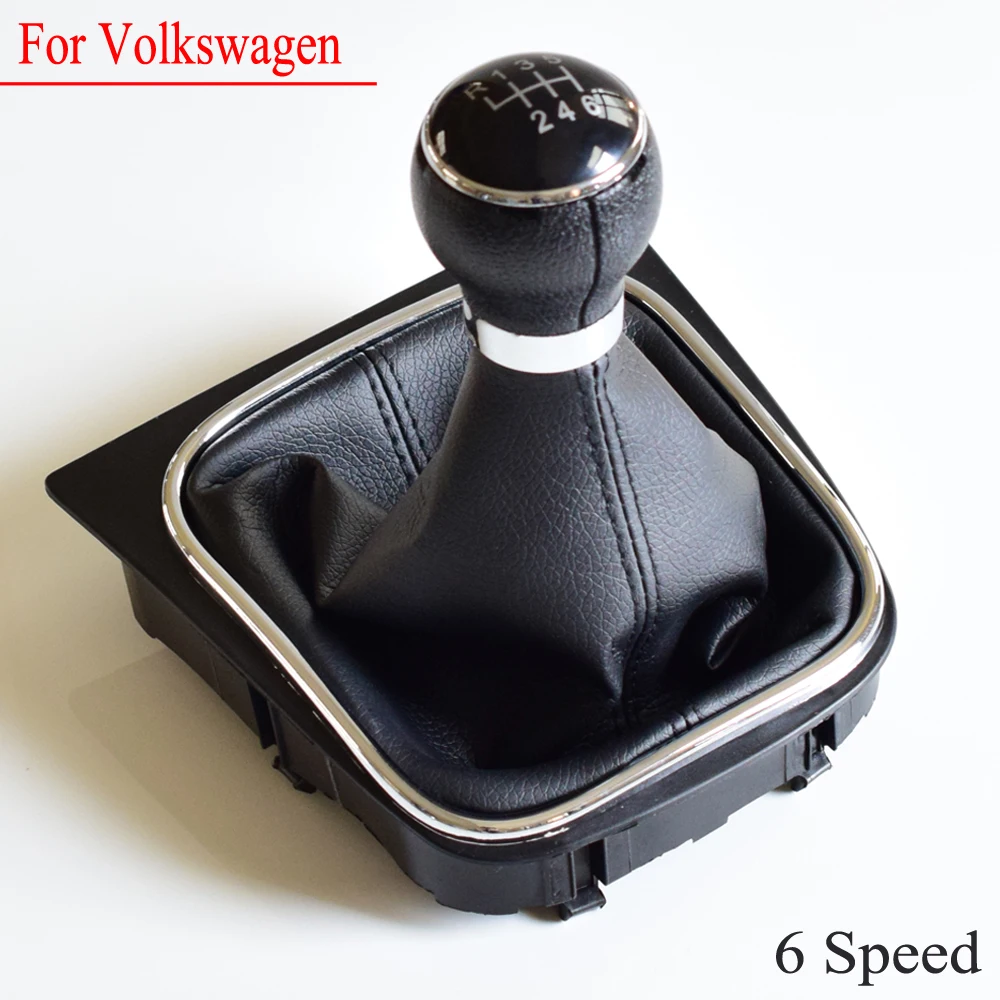 Кожаный чехол для Volkswagen VW Golf6 MK6 Jetta MK5 автомобиль 5 6 скоростей ручной рукоятка