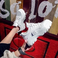 daddy shoes womens spring 2021 new white shoes womens sports shoes womens wild students increase womens shoes