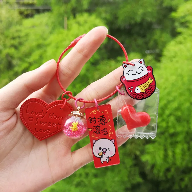 Dreamy цветные акриловые бусины стеклянный шар брелок кольцо кулон ручной работы DIY