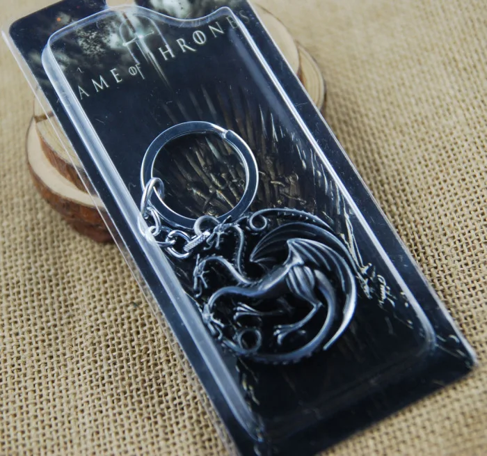 

Production and Wholesale Game of Power Tangley Hollow Zinc Alloy Keychain by Family Badge