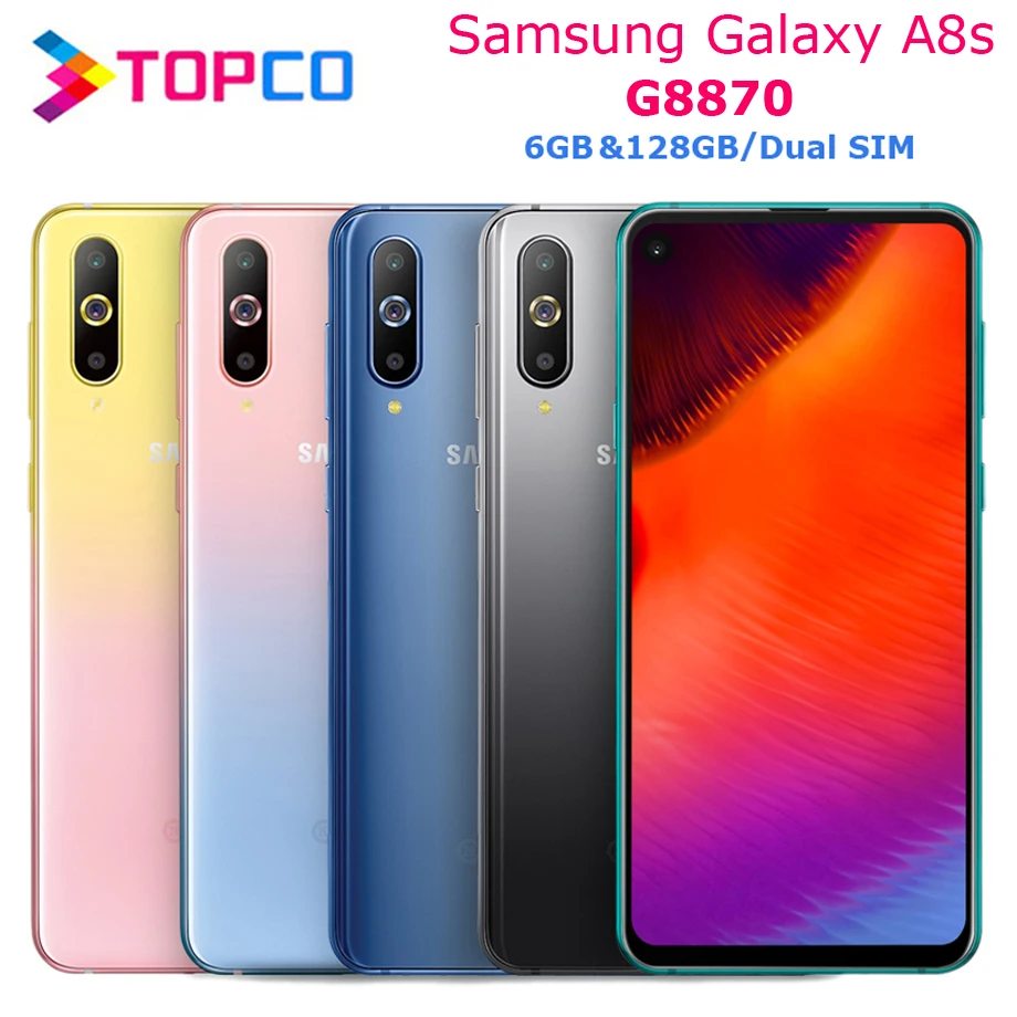 Samsung Galaxy A8s G8870 смартфон с 6 4 дюймовым дисплеем восьмиядерным процессором Snapdragon 710
