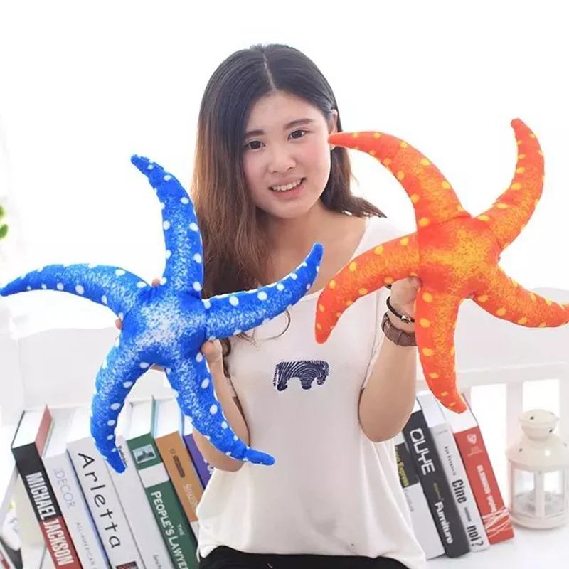 42 см креативная 3D имитация морской звезды Морская жизнь морская плюшевая игрушка