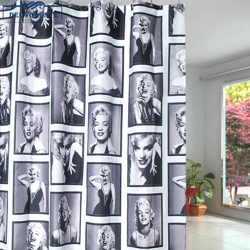 

PEVA душевая занавеска Экологически чистая Антикоррозийная Толстая с крючком белая не стандартная занавеска для ванной комнаты