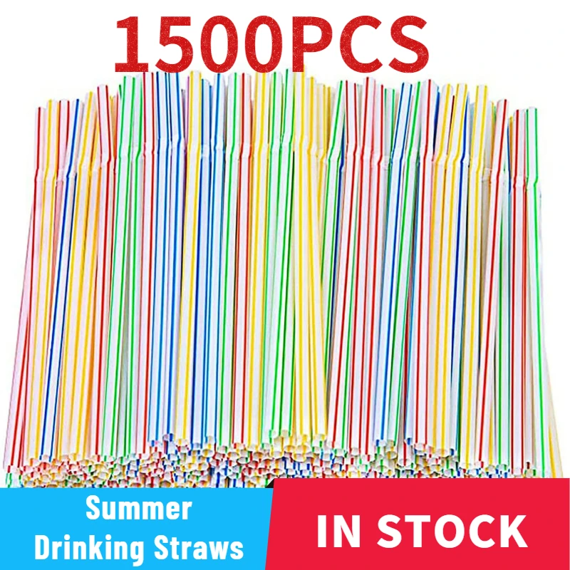 600 шт./упаковка разноцветные регулируемые соломинки для напитков |